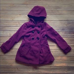 Girls Purple Urban Decay Pea Coat!! Adorable!! 5/6